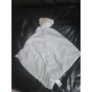 Angel Dear Lovey Sleeping Teddy Bear Security Blanket Baby Blue Knots 13"